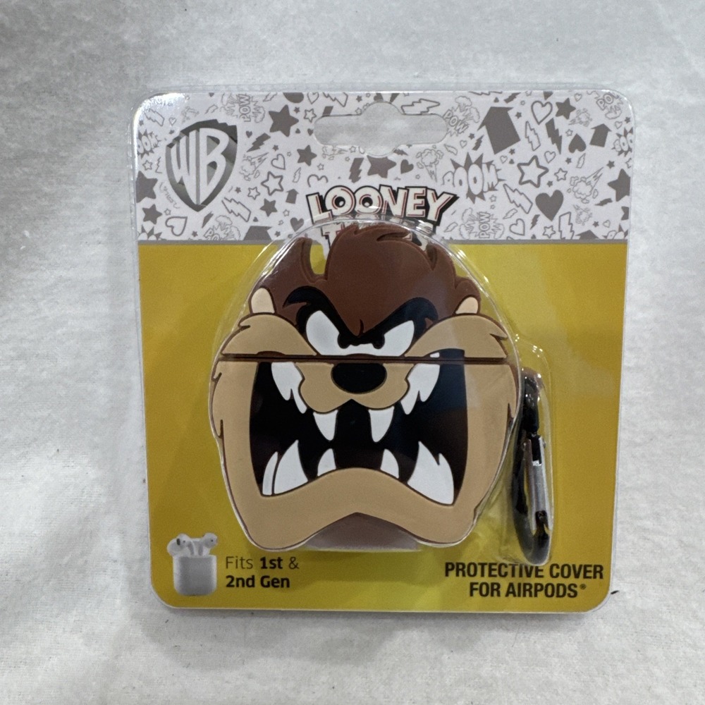 AirPods Protective Case Looney Tunes Tasmanian Devil for Gen 1 & 2. NEW